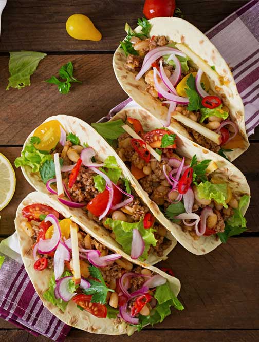 Dine-In & Carry Out Menu for De La Cruz Mexican Cuisine